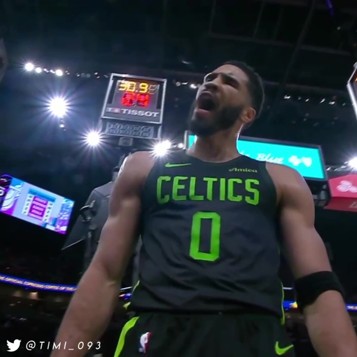 Jayson Tatum. Out for blood 😤 20 points in the third quarter alone last night. And it was clinic: