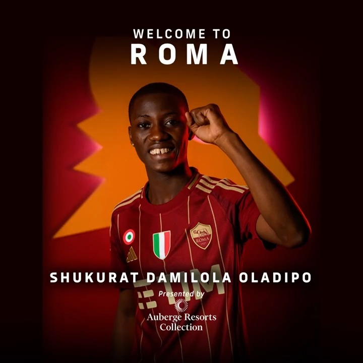 🤝 Benvenuta alla Roma, Shukurat Damilola Oladipo! 🇳🇬 #ASRomaFemminile