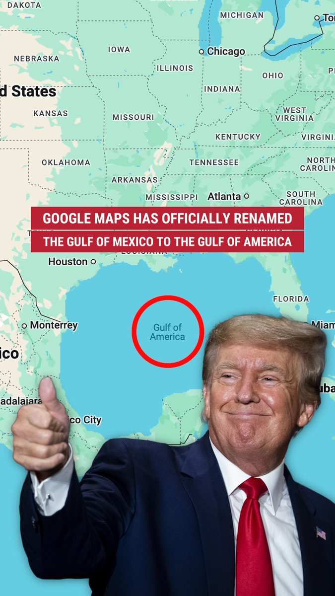 America: Land of the free, now home to the gulf.