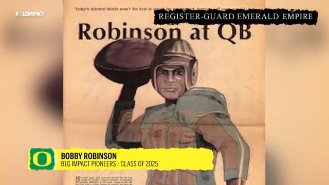He made history as one of Oregon’s first Black athletes, and helped lead Oregon Football to 9 wins in 1929—tying the most in a season during the 1900s 🦆 Bobby Robinson is the latest member of the #B1Gimpact Pioneers Class of 2025.