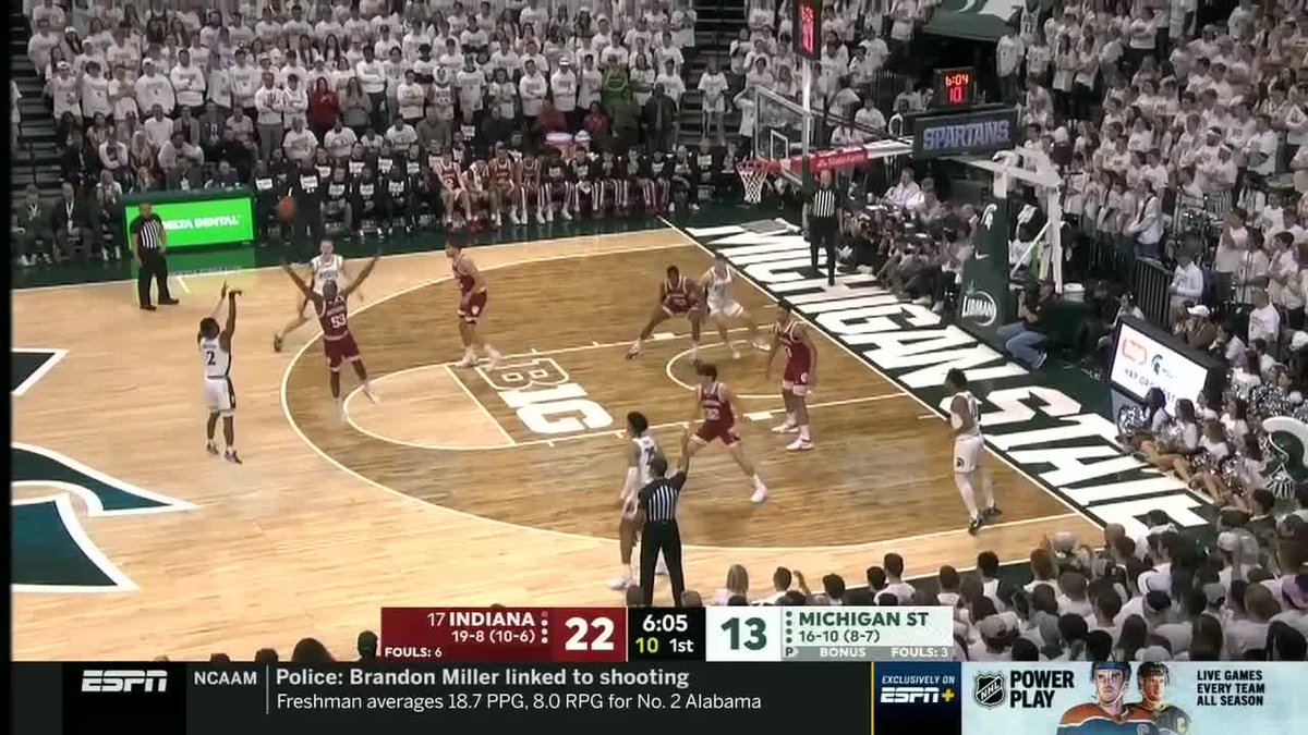 Tyson Walker got hot the last time the Hoosiers visited East Lansing. Watch the former star's baskets in Michigan State Men's Basketball's emotional 2023 win over No. 17 Indiana. #B1GMBBall