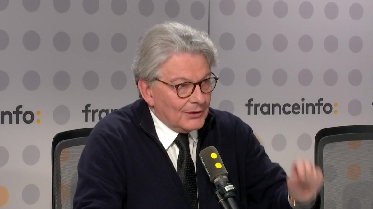 🔴 Guerre commerciale avec les Etats-Unis➡️ "Je crois que ce qui est important pour nous Européens, c'est que nous démontrions que nous sommes une grande démocratie, et que nous n'avons pas la main qui tremble", estime Thierry Breton