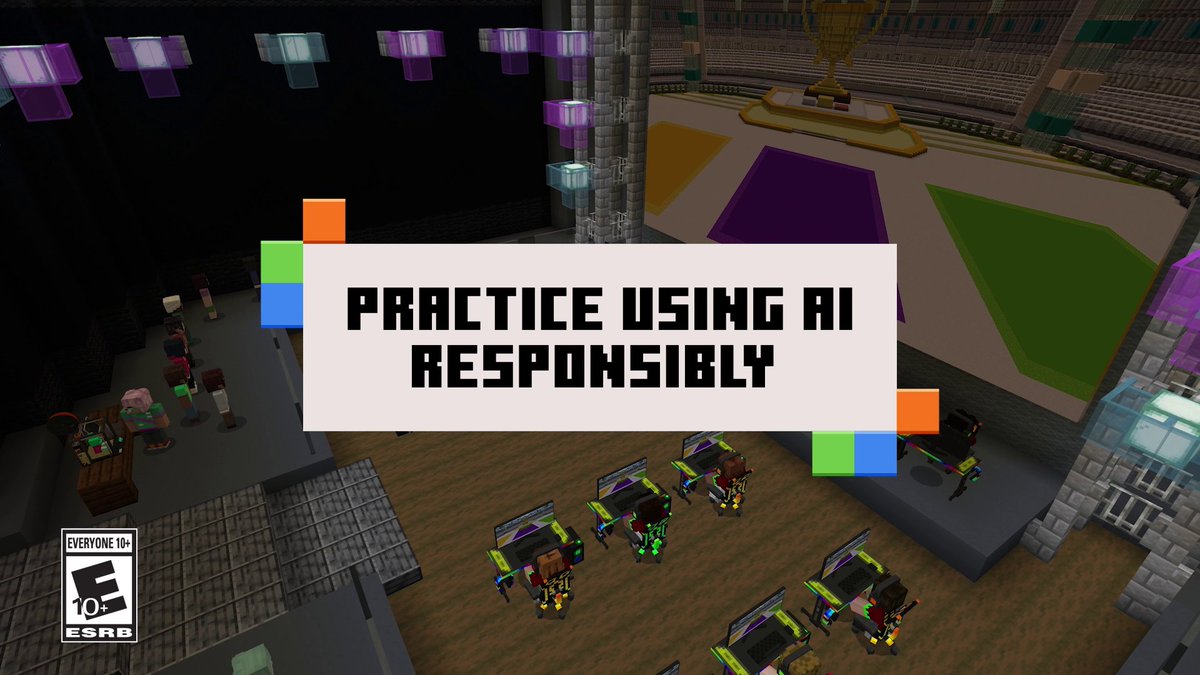 We’re kicking off #SaferInternetDay with our new CyberSafe AI: Dig Deeper DLC! Practice digital citizenship and responsible use of AI in this immersive Minecraft learning experience, available for #MinecraftEdu and free on Minecraft Marketplace. 🛜