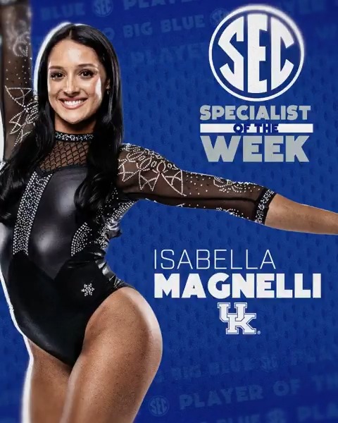 🤸 SEC Specialist of the Week: Feb. 11 😺 Isabella Magnelli Kentucky Gymnastics x #SECGYM