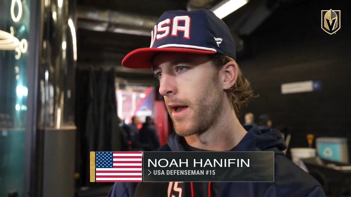 🎥 Hanifin: Even away from the game, Jack [Eichel] is one of my best friends. Being able to be his teammate in Vegas and here representing our country is something special.