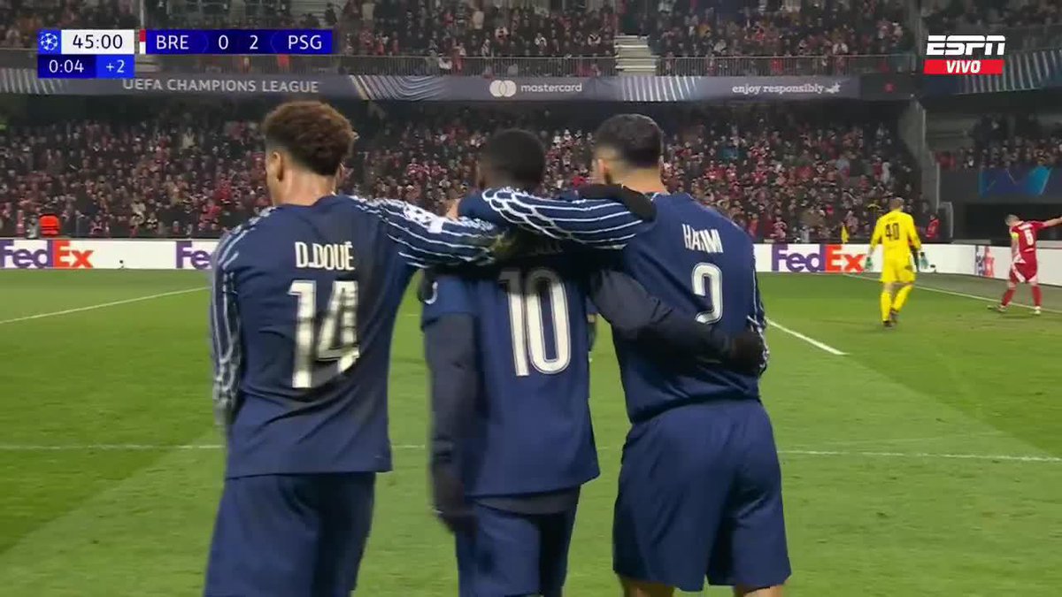 Hay gol de Dembélé para PSG en la Champions y suena “UN POCO DE AMOR FRANCÉS” en la voz del Bambino Pons… 😅🇫🇷