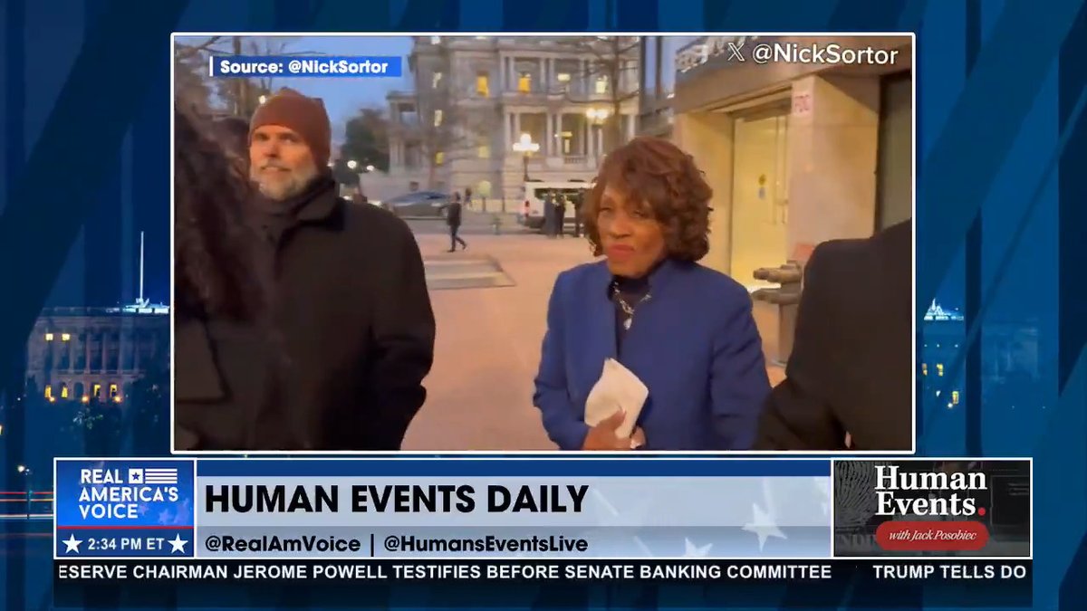 MAXINE WATERS RUNS AWAY AS REPORTER GETS ASSAULTED @NickSortor says they are literally advocating violence against independent journalists. "I know third graders who are more intelligent than Maxine Waters." Jack Poso 🇺🇸