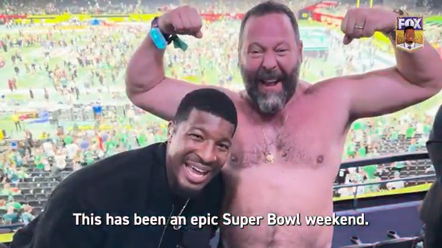 Highlights of Jameis Winston and @BertKreischer at #SuperBowlLIX When comedy and football collide! 🏈😂