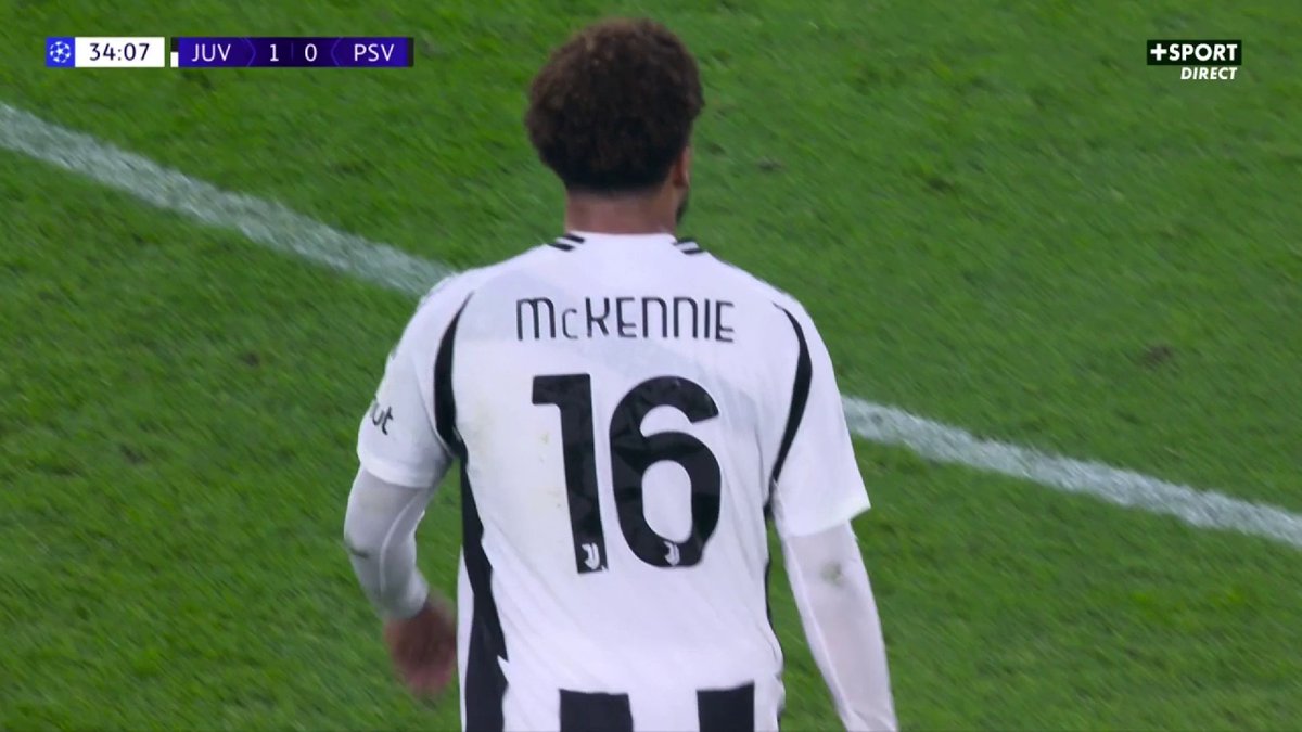 𝗠𝗖𝗞𝗘𝗡𝗡𝗜𝗘 𝗖𝗔𝗦𝗦𝗘 𝗟𝗔 𝗖𝗔𝗚𝗘 𝗗𝗨 𝗣𝗦𝗩 🚀🤍🖤 1-0 Juventus. 🎥 CANAL+ Foot