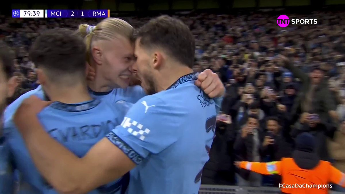 HAALAND DECIDINDO EM MATA MATA DE CHAMPIONS CONTRA O REAL MADRID Pois é, o City vai novamente para o Bernabeu com vantagem