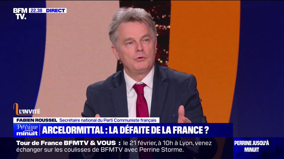 L'homme d'affaires Lakshmi Mittal "est un truand qui organise lui-même le départ (d'ArcelorMittal) de l'Europe et de la France", déclare Fabien Roussel (PCF)