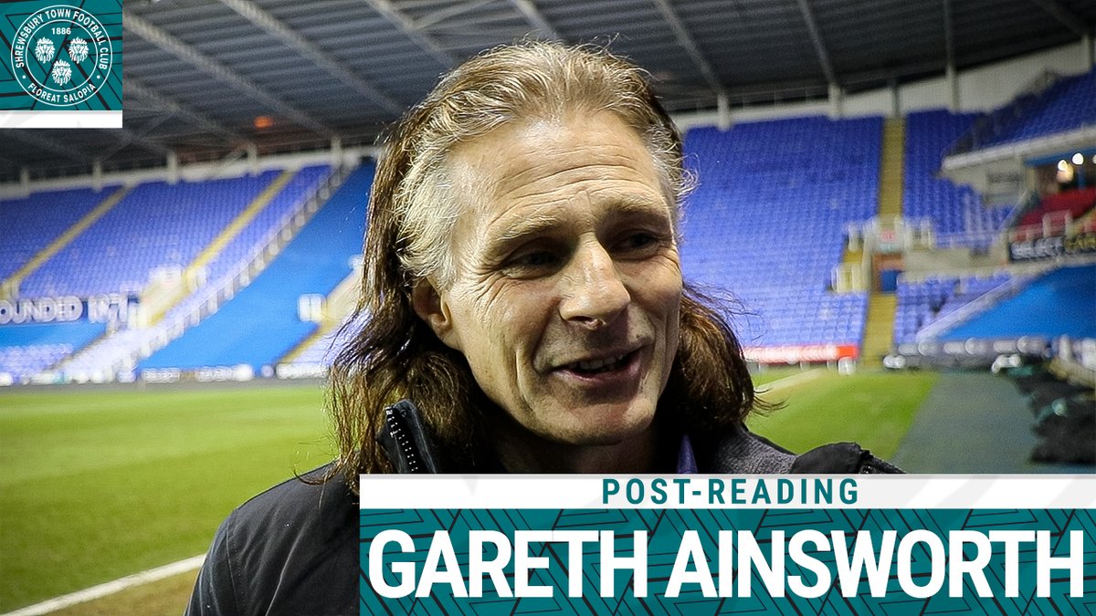 Gareth Ainsworth on today's point at Reading 💬 🟢⚫️ #Salop
