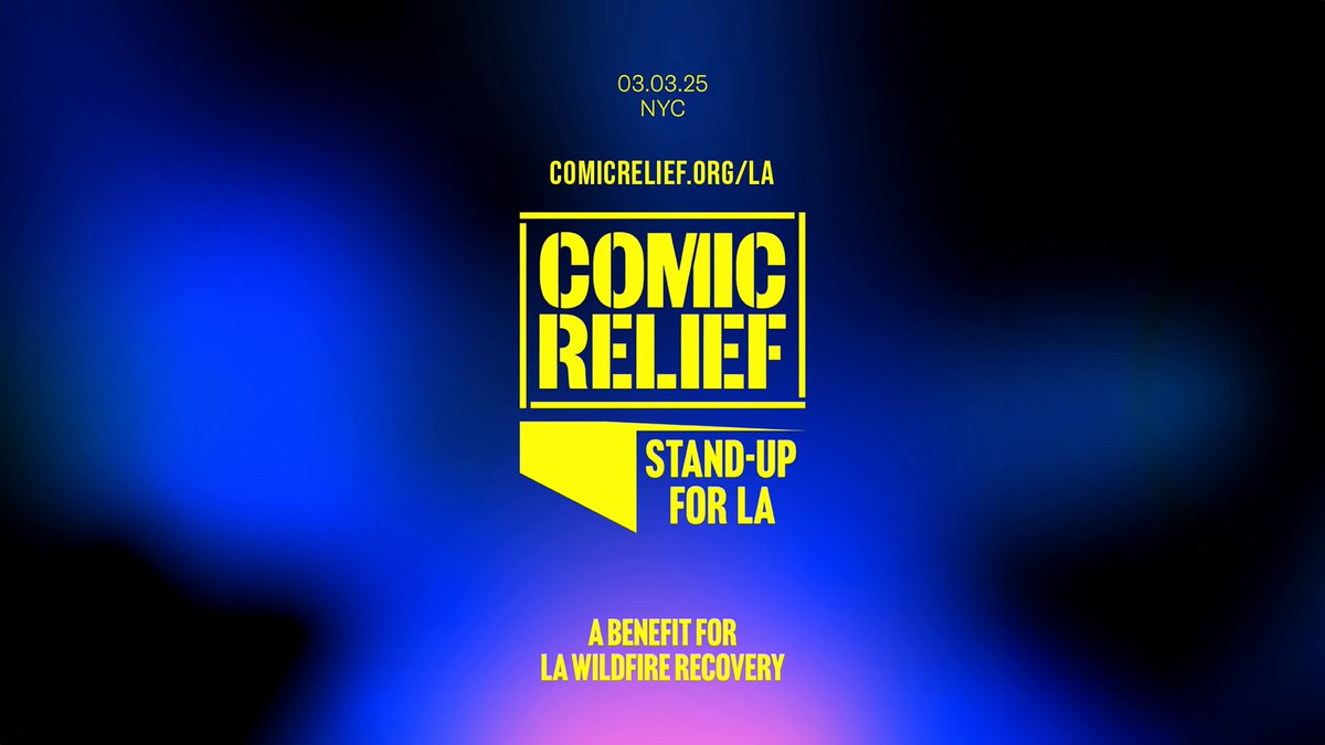 Join Jon Stewart, Desi Lydic, Josh Johnson, and more for a night of laughs with @comicreliefus to benefit families affected by the L.A. wildfires on March 3