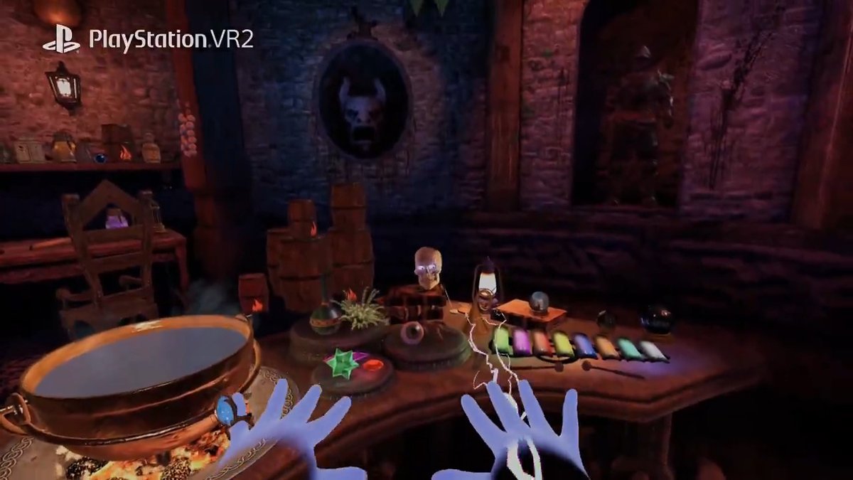 Waltz of the Wizard hand-tracking update for #PSVR2 gives you more control 🔮 Conjure spells and potions with a flick of the wrist: