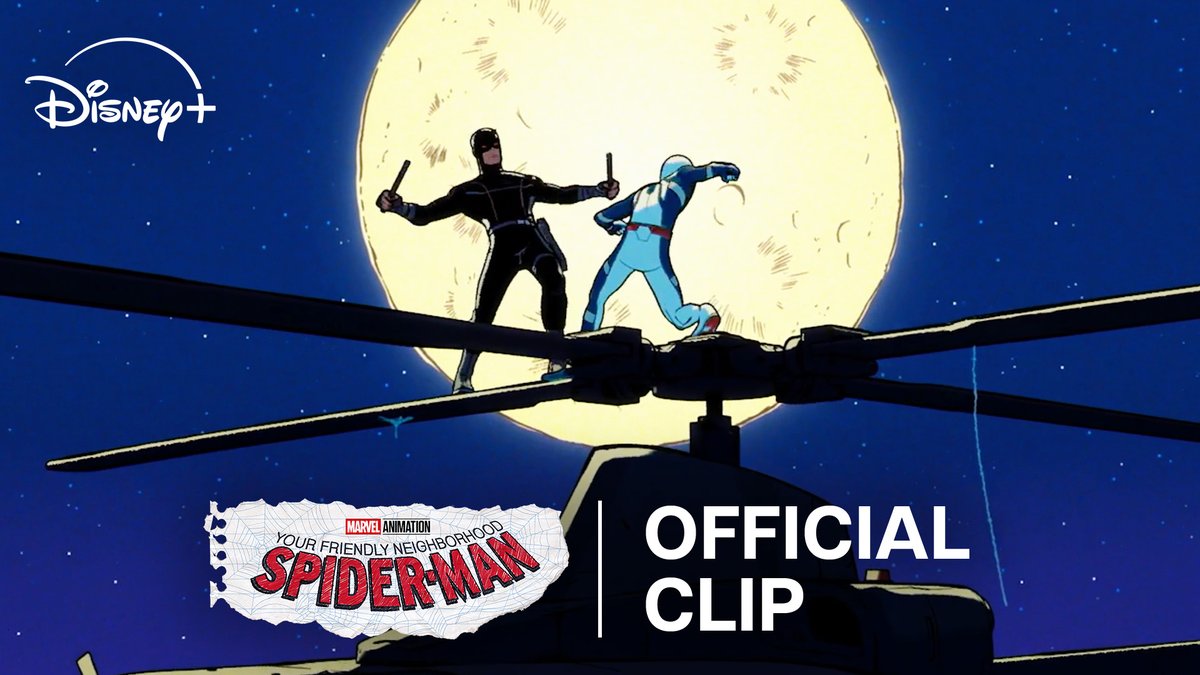 A top 5 super battle! Watch this new clip from Marvel Animation's all-new series #YourFriendlyNeighborhoodSpiderMan. New episodes streaming tomorrow only on Disney+.