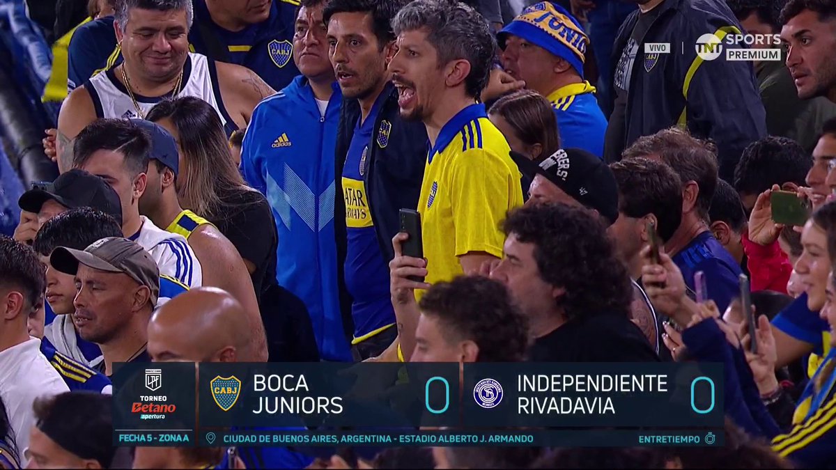 ⚠️🏟️ Hay SILBIDOS PARA BOCA en el empate parcial 0-0 ante Independiente Rivadavia.