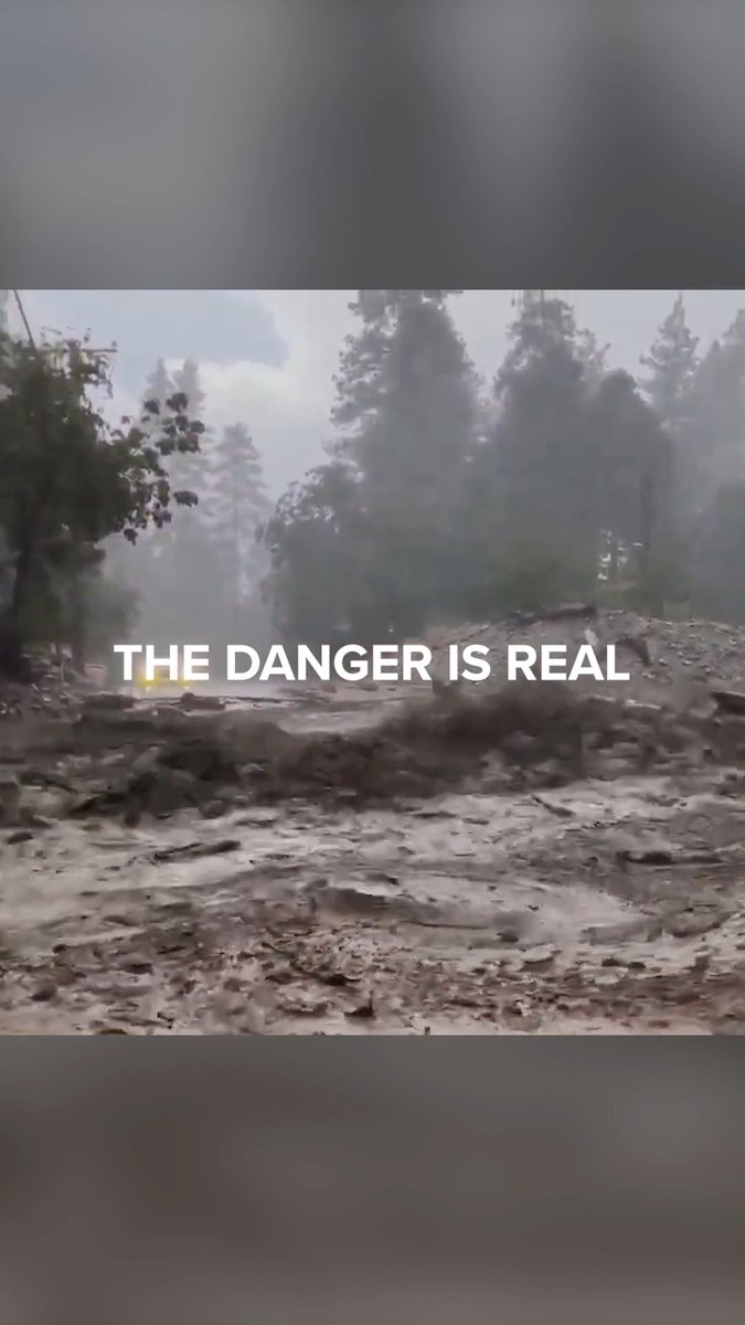 An atmospheric river will impact #SanBernardinoCounty this week, with the heaviest rain forecasted Thursday afternoon/evening. Flash floods and dangerous debris flows are possible Thursday into Friday. Mud & debris can move faster than you can run. Don’t wait. Prepare now. 🚨 If you live near the #LineFire or #BridgeFire burn scars, have your essentials packed ready. 📍 Plan your evacuation route. If an evacuation order is issued, leave immediately. 📢 Sign up for emergency alerts: