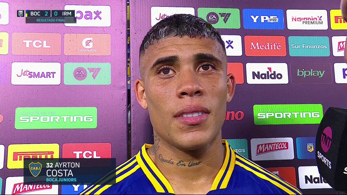 🗣️AYRTON COSTA: "Contento por el triunfo. Tenemos que trabajar día a día. "Hay que estar siempre preparado para aprovechar la oportunidad. Hoy fuimos superiores de entrada. En #LaBombonera hay que ganar como sea. Es una locura la hinchada, es hermosa."