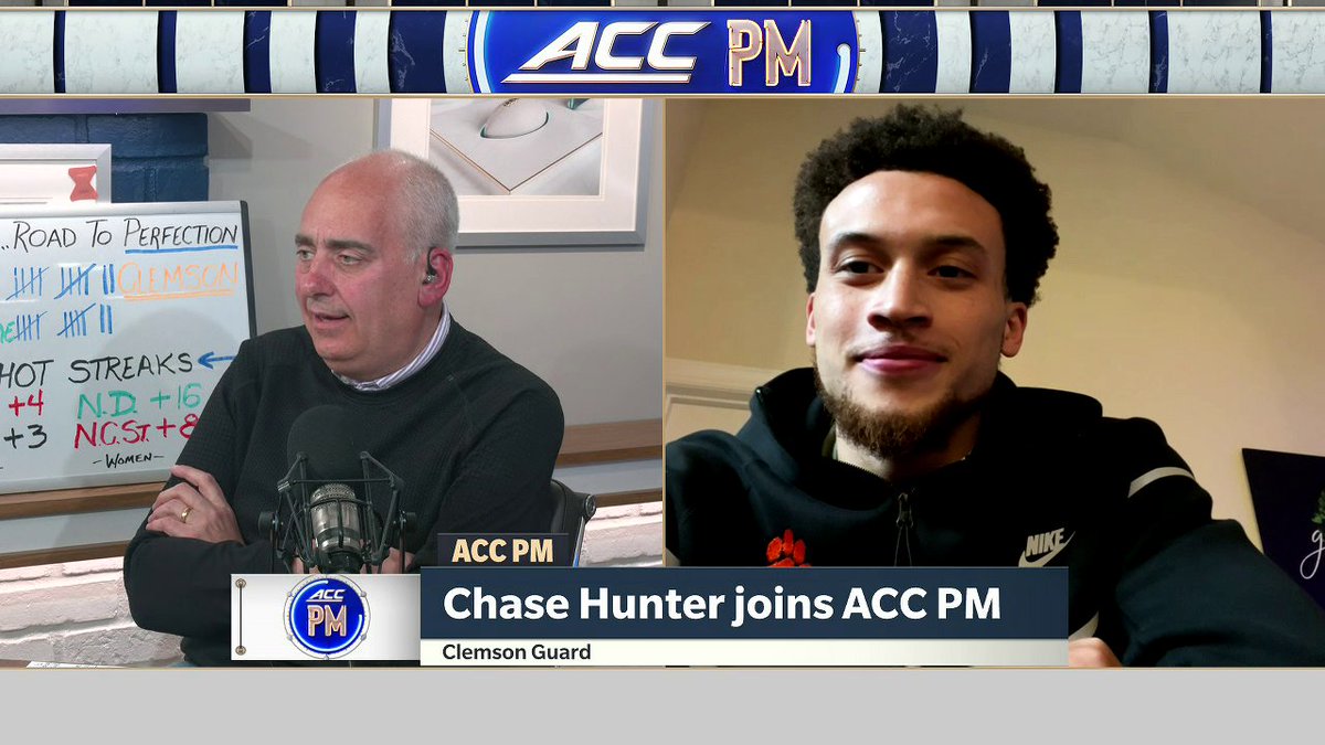 The Tigers aren't focused on rankings, they're just gonna keep on winning 😤 Chase Hunter says Clemson Basketball is keeping the main thing the main thing 🐅