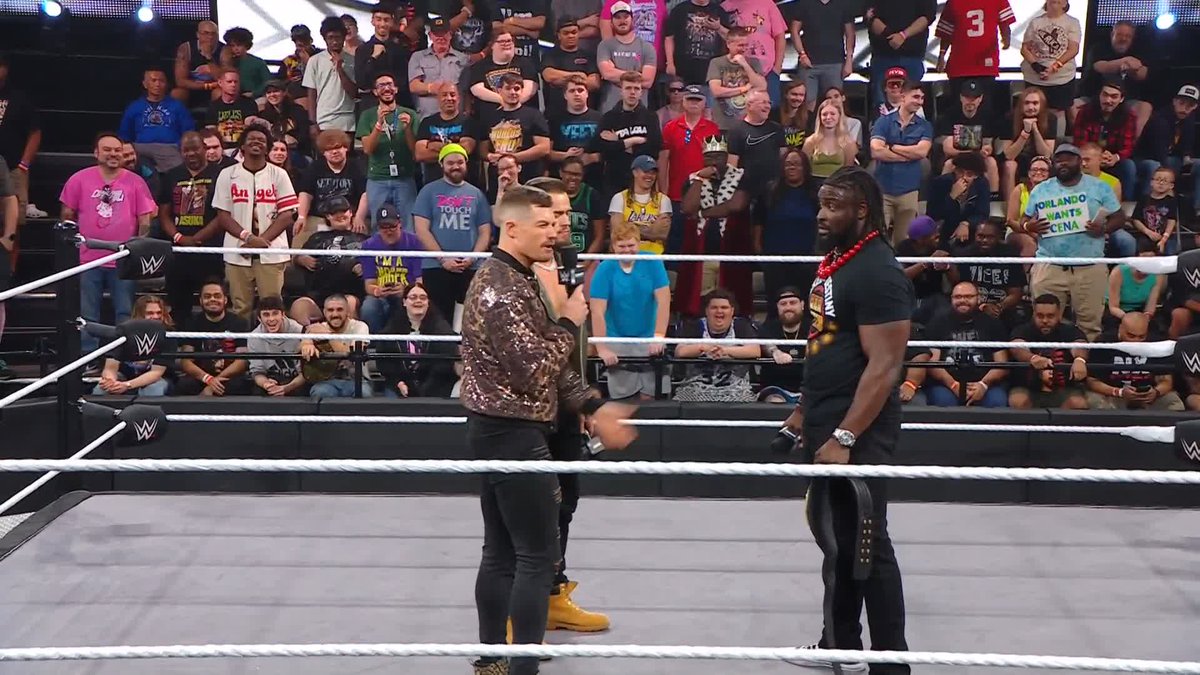 This just took a turn... Things are getting PERSONAL between Grayson Waller and Austin Theory 😳 #WWENXT