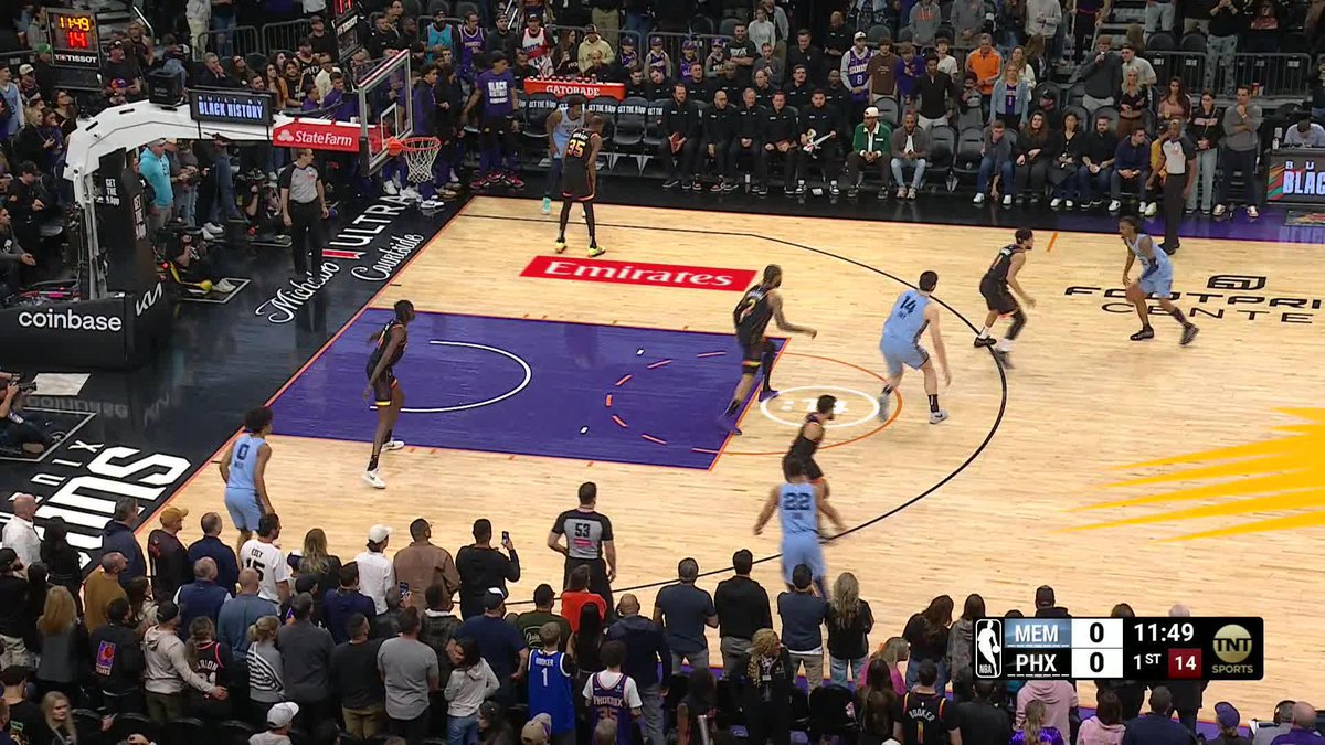A block AND triple from Bol Bol 😤 He's off to a hot start on TNT!