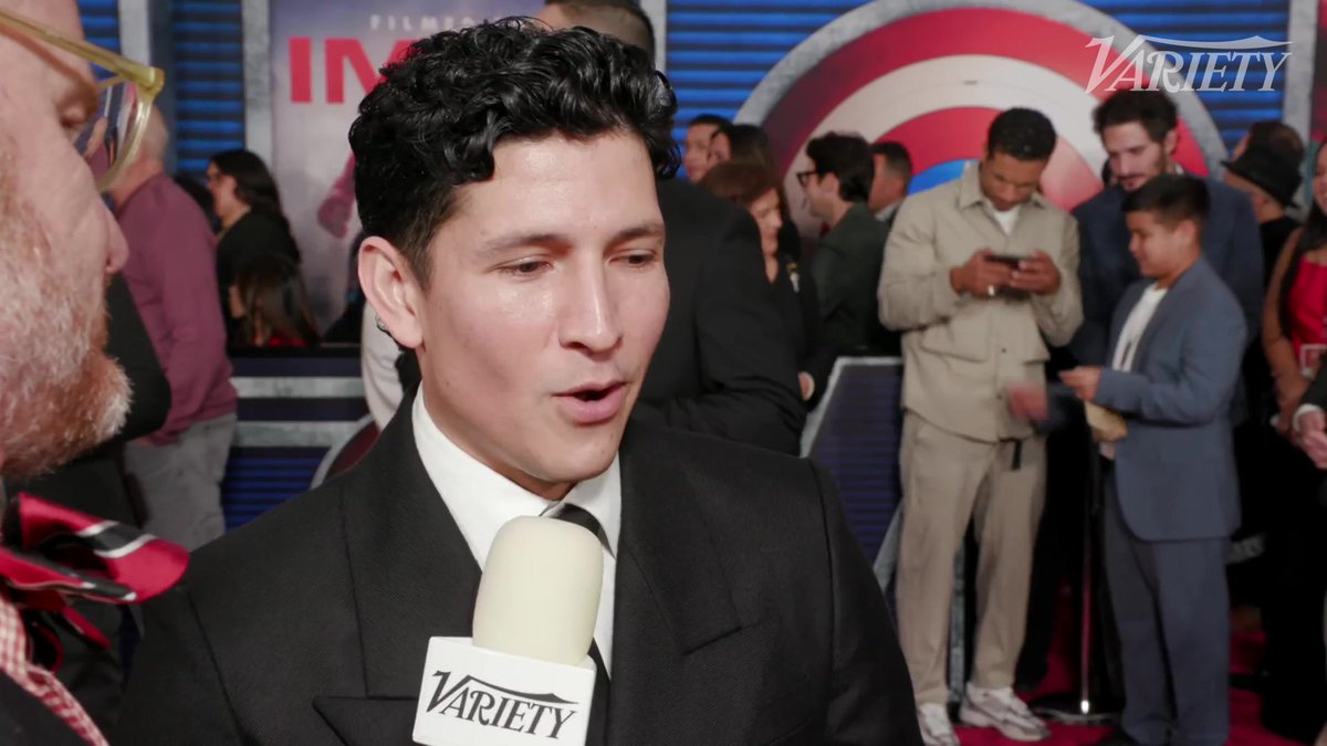 #CaptainAmerica star Danny Ramirez on working with Anthony Mackie: "He sets the tone, and he alleviates a lot of that pressure."