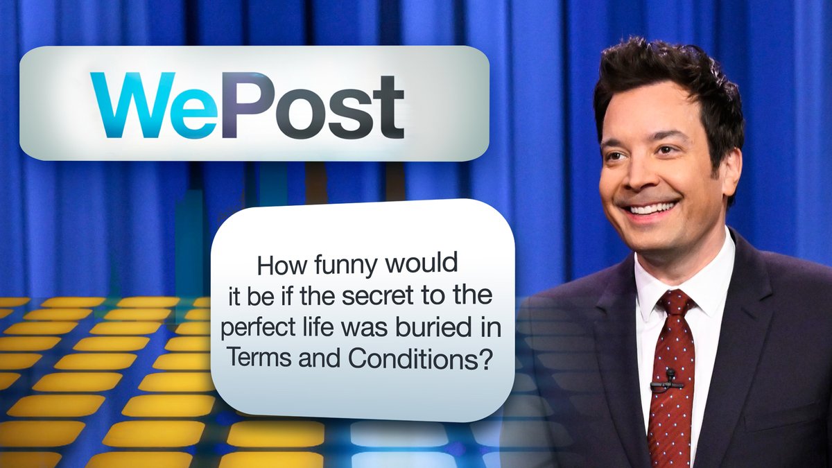 It’s time for #WePost! The audience votes on a post for Jimmy to send out during the break. #FallonTonight