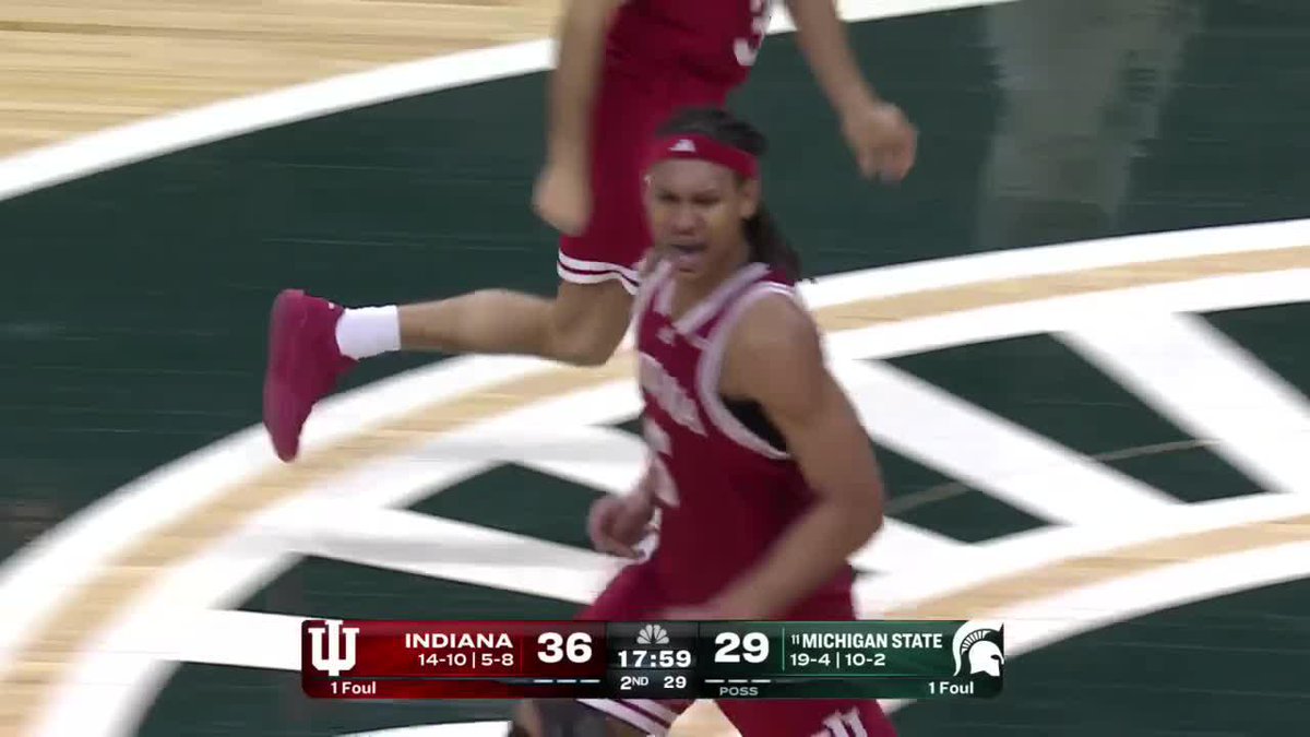 🔴 Malik Reneau: 19 PTS | 12 REB 🔴 Oumar Ballo: 14 PTS | 10 REB A double Hoosier double-double in Indiana Basketball's upset win over No. 11 Michigan State 🔥 #B1GMBBall