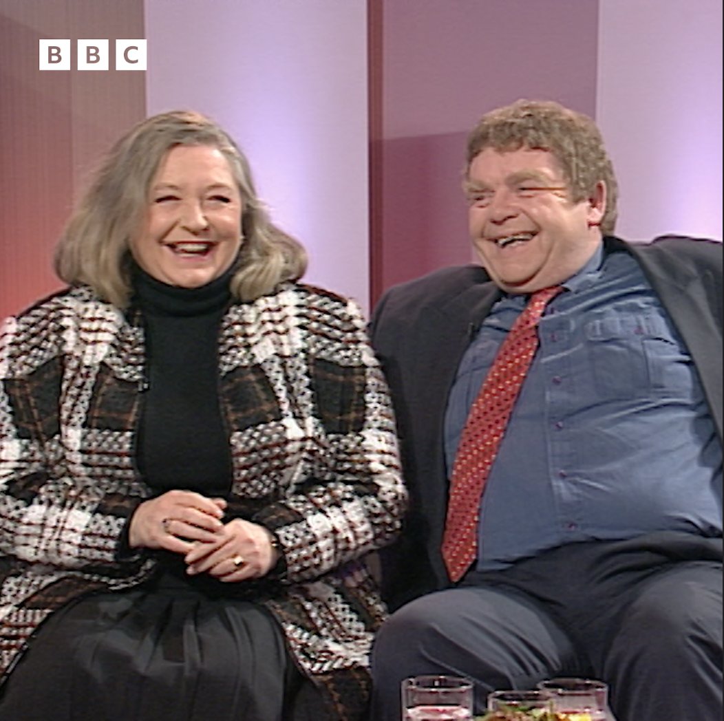 #OnThisDay 1993: 'Daisy and Onslow' from Keeping Up Appearances (that is, Judy Cornwell and Geoffrey Hughes) chatted to Judi Spiers on Pebble Mill.