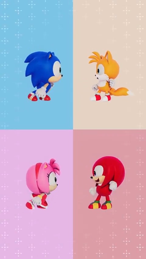 ／ キュートなソニックたちが送る ショートアニメ『SONIC ＆ FRIENDS』 最新動画が本日公開👍 ̖́-︎ ＼ 🐣🐣なかよく4人で🐣🐣 👇音声ありの動画はこちら👇 #ソニフレ