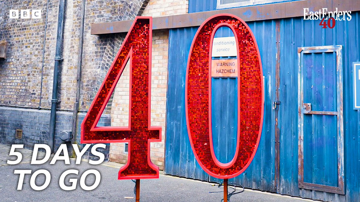The #EastEnders epic anniversary week is coming. 5 days to go. #EE40