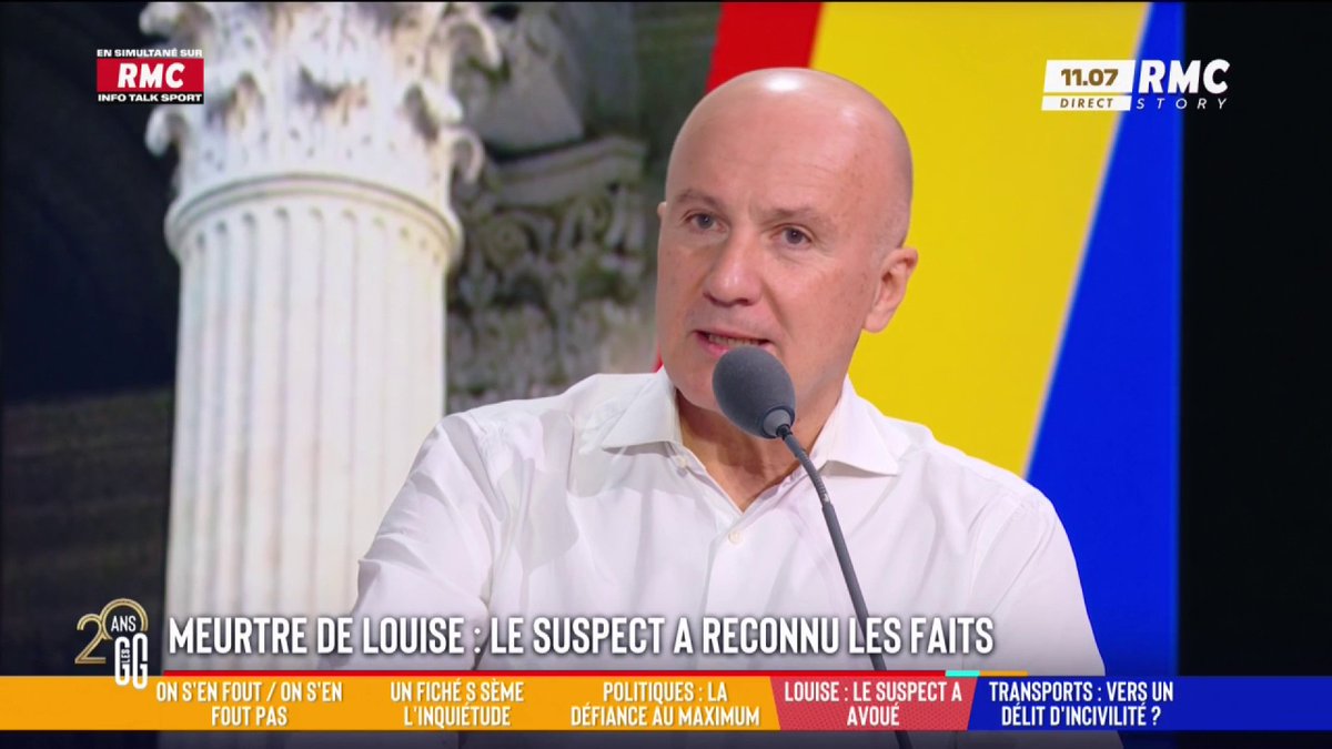 🚨 Meurtre de Louise : "Je ne connais pas d'histoire comme celle-ci. Pour l'instant, il n'y a rien, pas de mobile", assure Dominique Rizet, co-présentateur de "Faites entrer l'accusé". #GGRMC