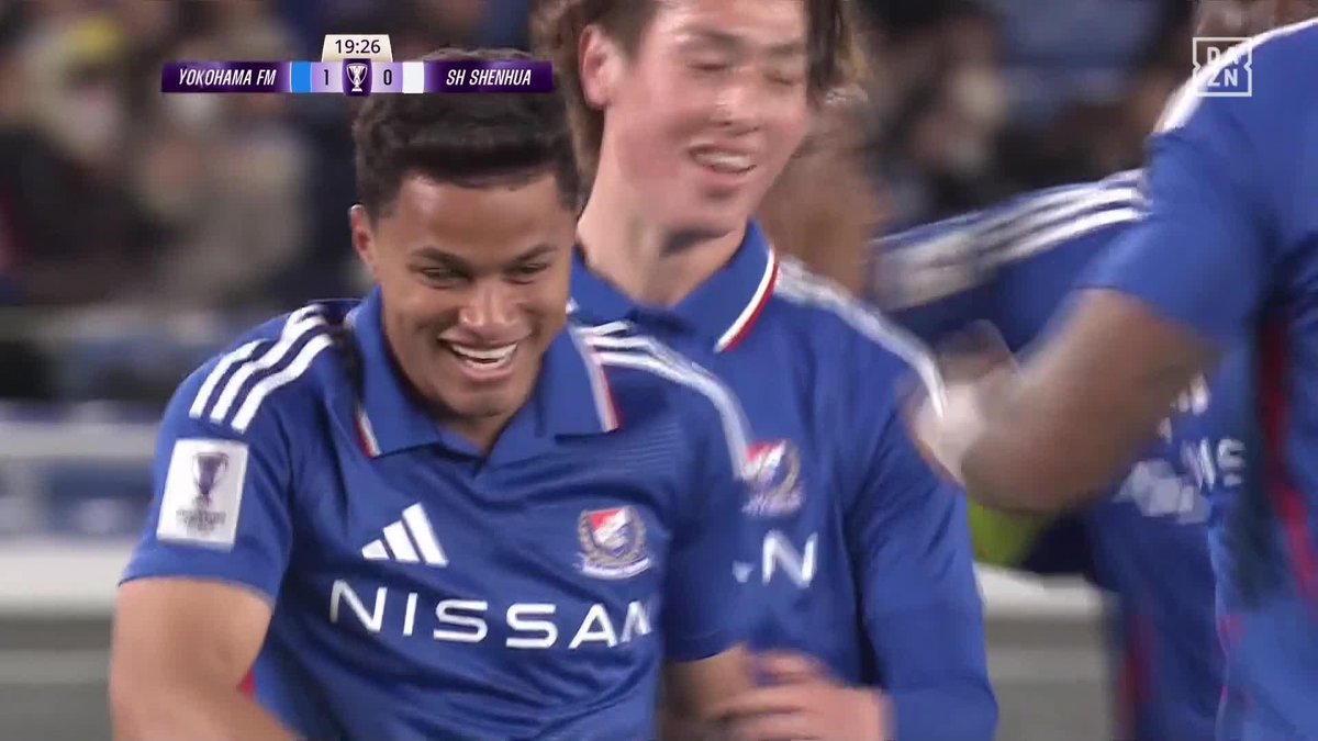 左足を振り抜いた 重く、強く、ズドン #ヤンマテウス 2025年チーム1stゴール 🏆AFCチャンピオンズリーグエリート 🆚横浜FM×上海申花 📱#DAZN ライブ配信中 #DAZNFootball #Jみようぜ