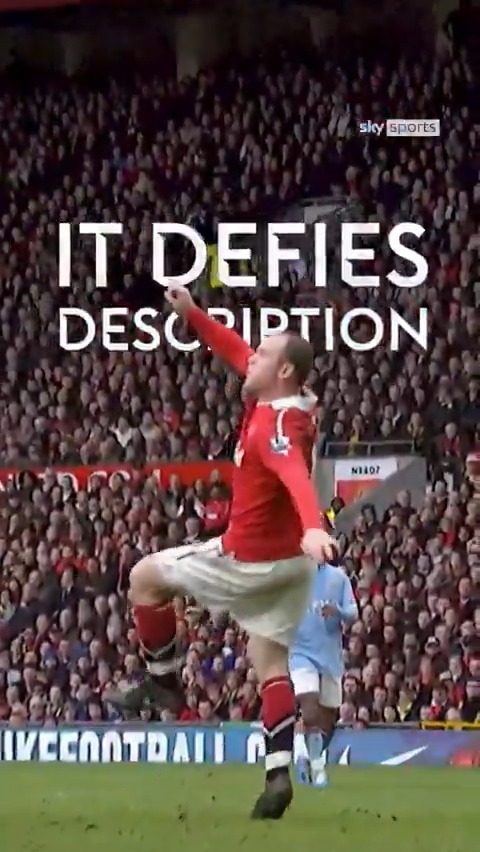 It's 14 years since Wayne Rooney's ICONIC overhead kick in the Manchester derby 🤩🍿