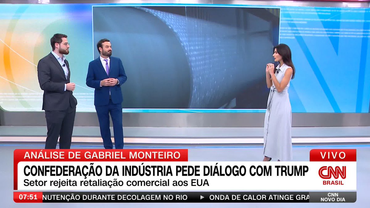 As siderúrgicas brasileiras querem que o governo imponha uma tarifa de 25% sobre o aço chinês para compensar o efeito do "tarifaço" do presidente dos Estados Unidos, Donald Trump. O analista Pedro Duran explica o cenário. #CNNNovoDia