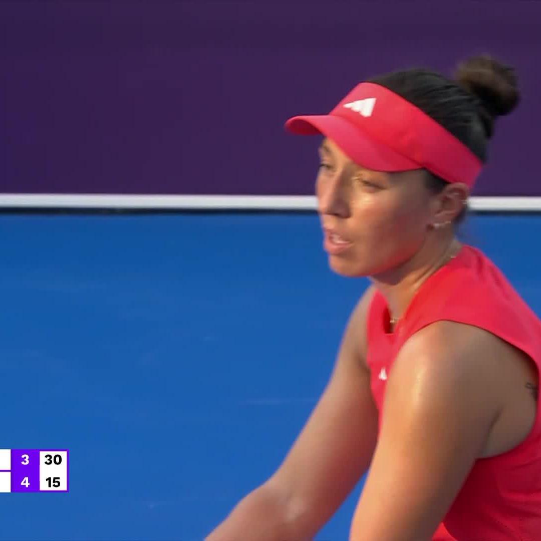 She just turned it up to 💯 Jessie Pegula | #QatarTotalEnergiesOpen