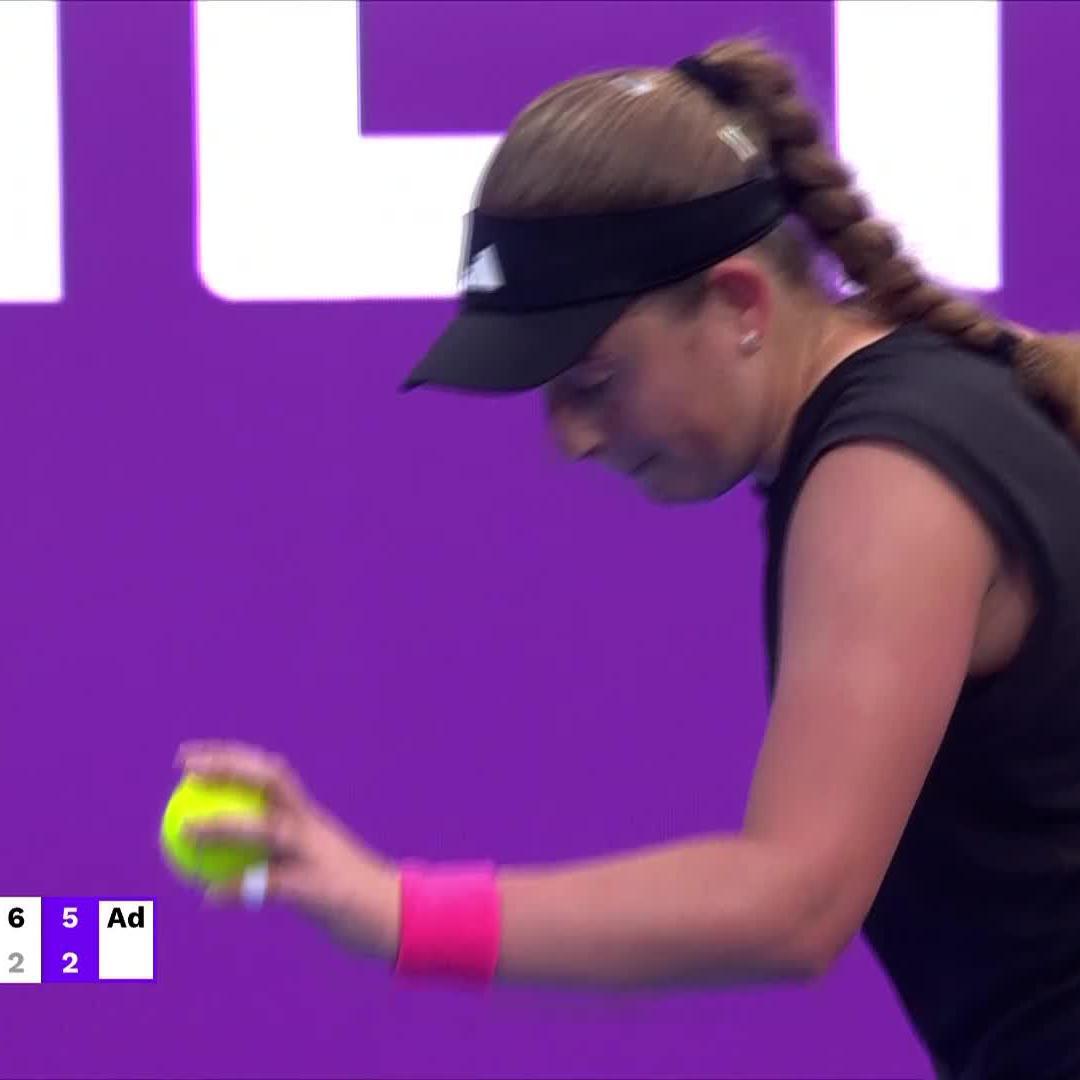 Penko prevails 💪 Jelena Ostapenko defeats the No. 4 seed Paolini 6-2, 6-2 and awaits the winner of Jabeur/Kenin! #QatarTotalEnergiesOpen
