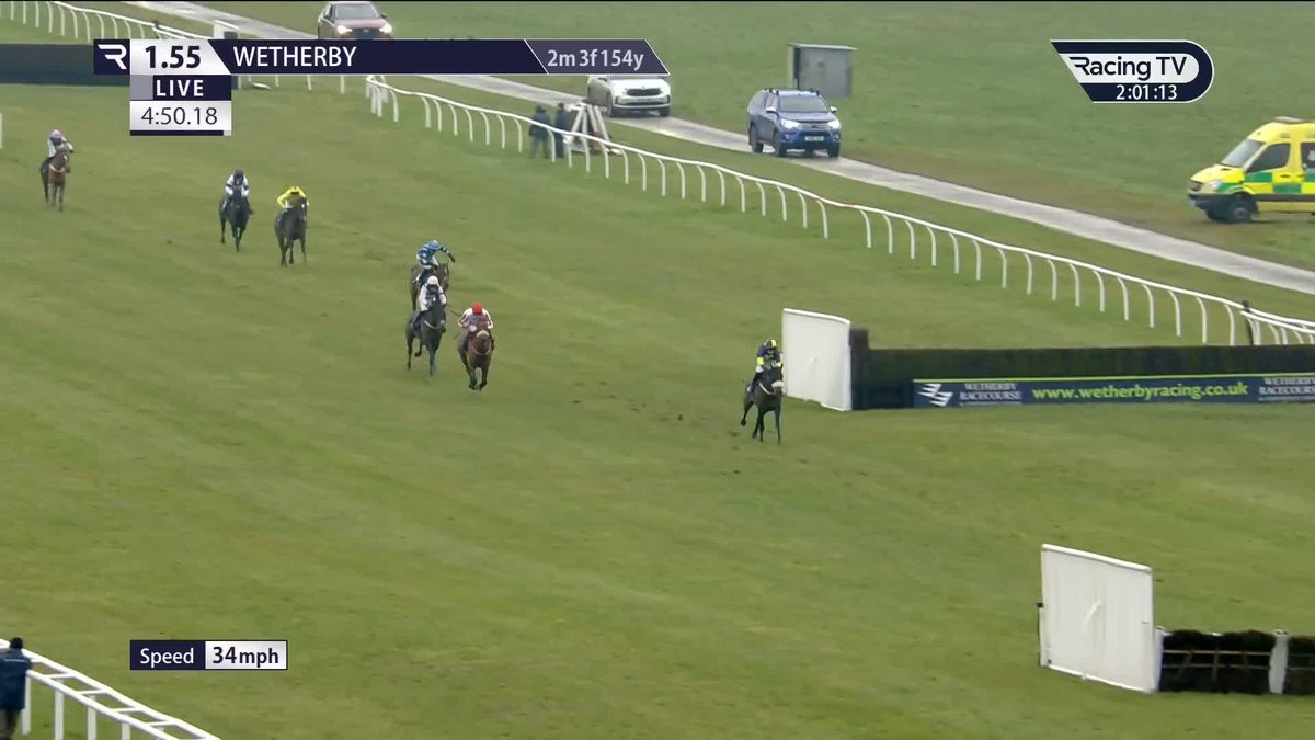A strong stayer in the making 💪 Albert Bartlett Novices' Hurdle (16/1) entry Wendigo completes his festival prep with a smooth success Wetherby Racecourse. Already placed in Grade 1 company, he should find that staying contest right up his street. Gavin Sheehan | Jamie Snowden