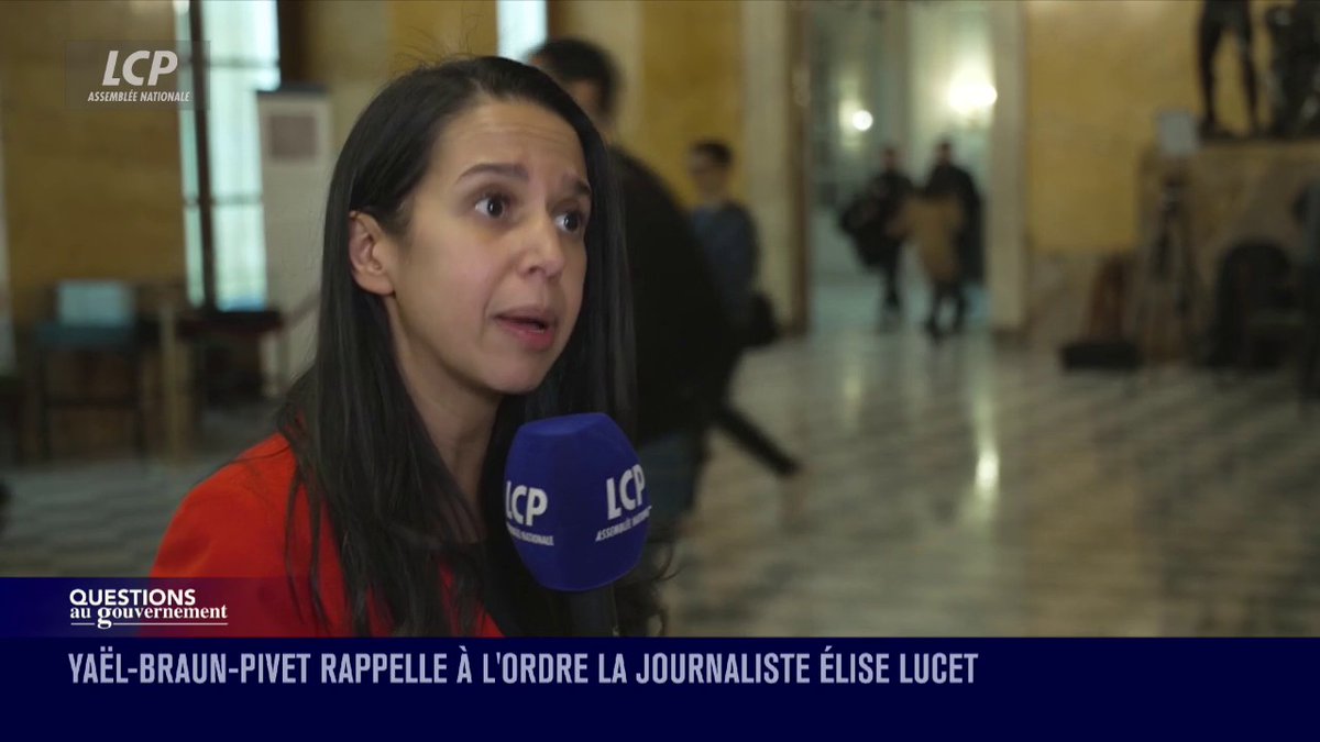 .Elise Lucet propose à des députés des tests antidrogues au sein du Palais Bourbon : la vice-présidente de l'Assemblée nationale Naïma Moutchou juge la démarche de la journaliste d'Envoyé spécial "inadmissible". "C'est une chasse à l'homme, une chasse aux députés." #DirectAN