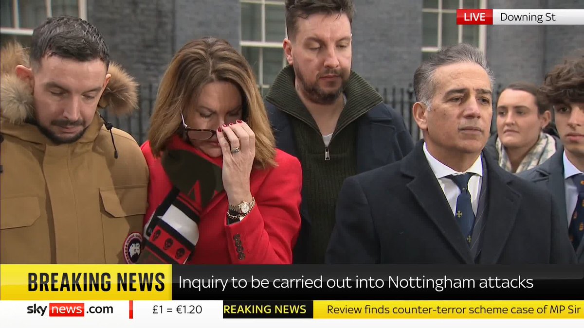 Prime Minister Sir Keir Starmer has told the families of those killed in the Nottingham attacks that a judge-led public inquiry will take place. The father of Grace O'Malley-Kumar says the families 'couldn't be more delighted' 📺 Sky 501, Virgin 602
