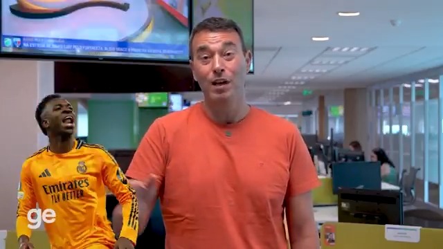 "Parem de chorar e comecem a aplaudir Vinicius Junior", diz Rizek sobre a faixa da torcida do Manchester City