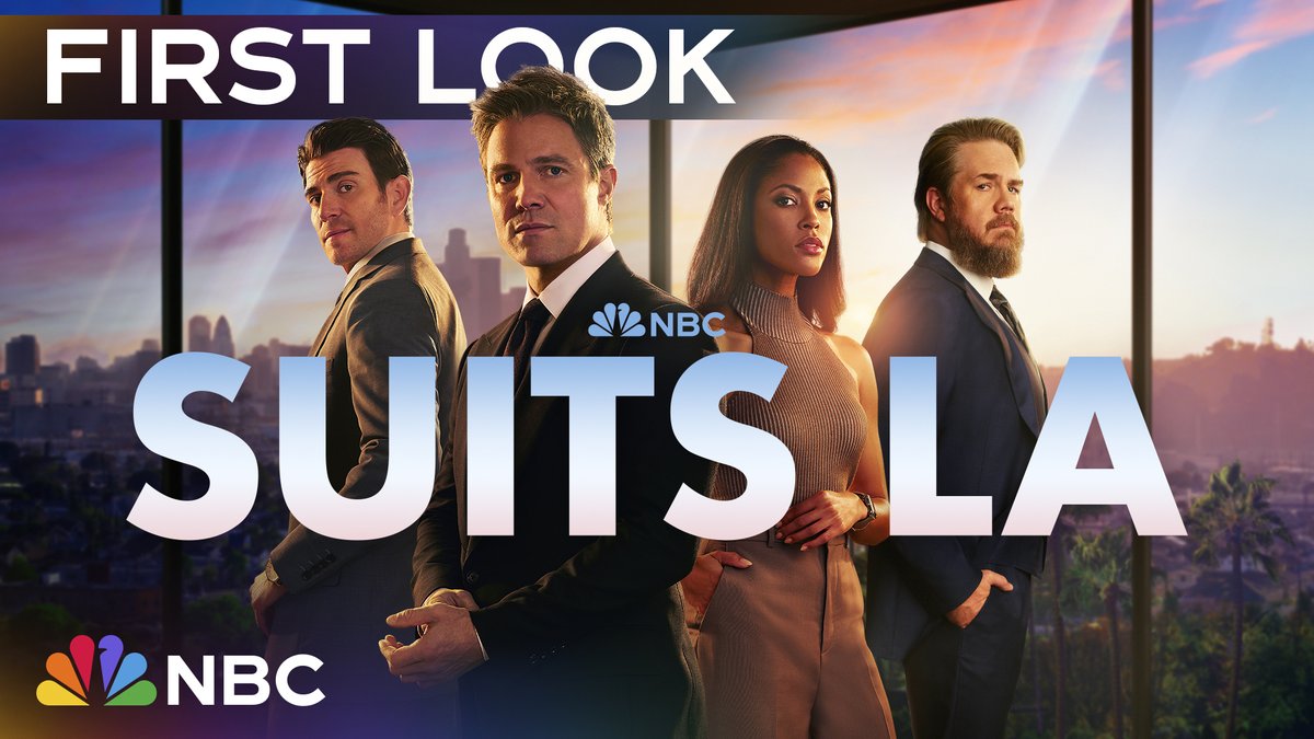 welcome to black lane law. 👔 #SuitsLA premieres sunday, february 23 on @NBC and streaming next day on Peacock.