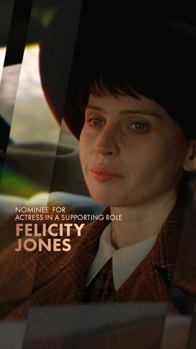 Felicity Jones as Erzsébet Tóth in THE BRUTALIST. Nominated for Actress in a Supporting Role at the 97th Oscars. Watch the #Oscars LIVE on Sunday, March 2nd, at 7e/4p on ABC and Hulu.