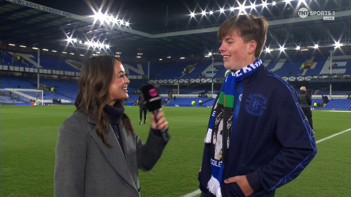 "It's very special. He's been at the club longer than I've been alive." Thanks to Seamus Coleman, 15-year-old Mackenzie Kinsella is in the house this evening following postponement in December ๐คฉ ๐ @JulesBreach | ๐บ TNT Sports & discovery+ UK