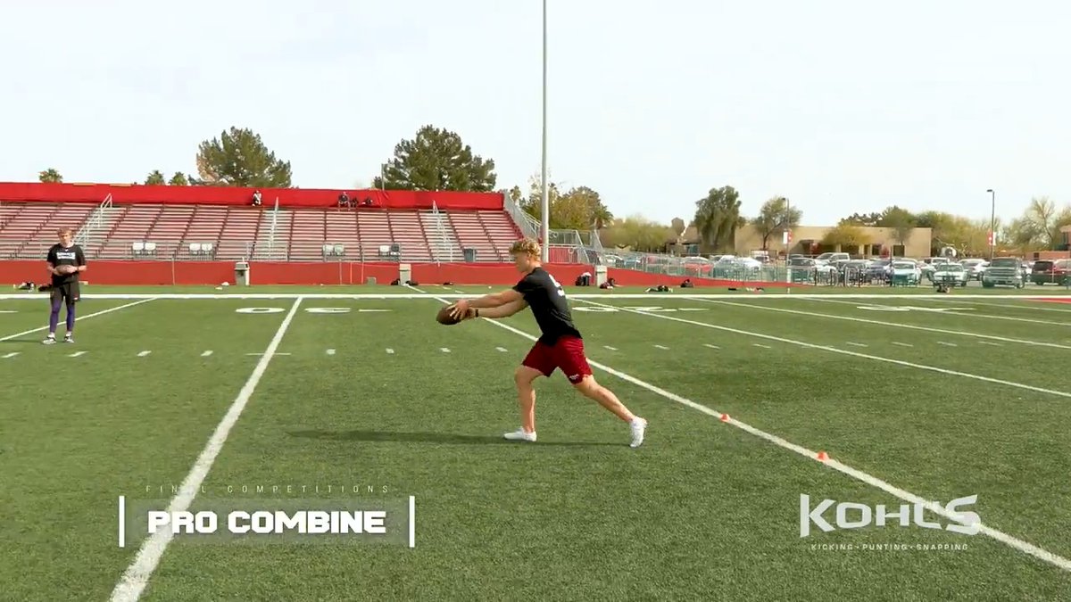 NFL Draft Eligible Senior Shelby Pruett (Shelby Pruett) of Colgate hits a series of BIG punts to win the final round of punt competitions at the 2025 #KohlsProCombine. Colgate Football // #NFL