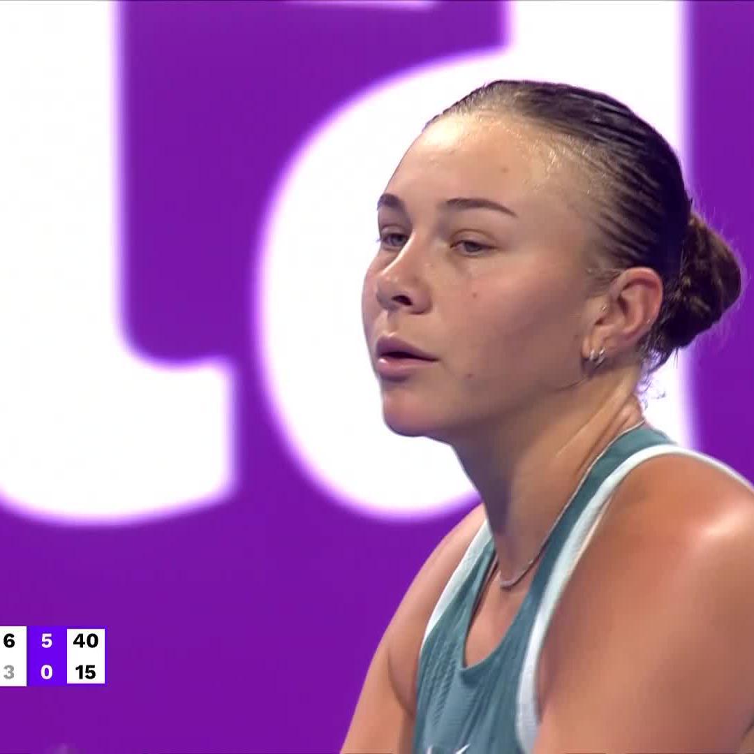 Lights out performance! 🤩 A is into the quarterfinals after defeating Fernandez in straight sets. #QatarTotalEnergiesOpen