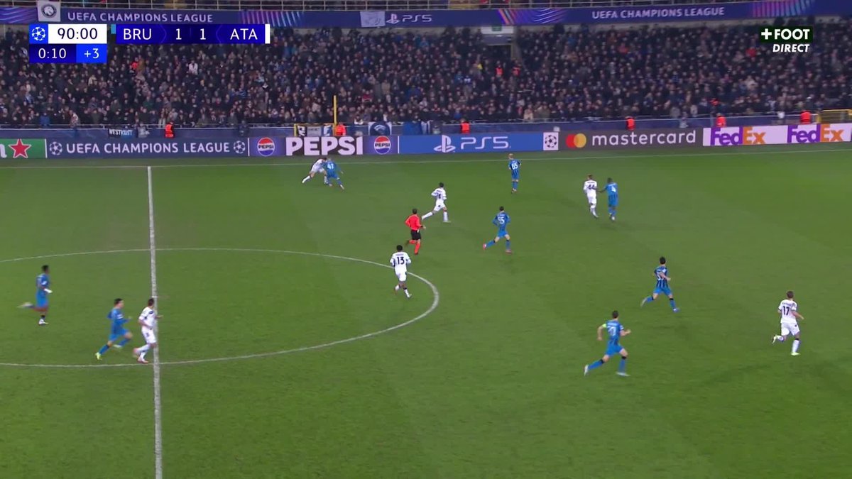 Ce pénalty litigieux donné en toute fin de match à Bruges face à l’Atalanta. C’est pénalty pour vous ? 🤔 🎥 CANAL+ Foot
