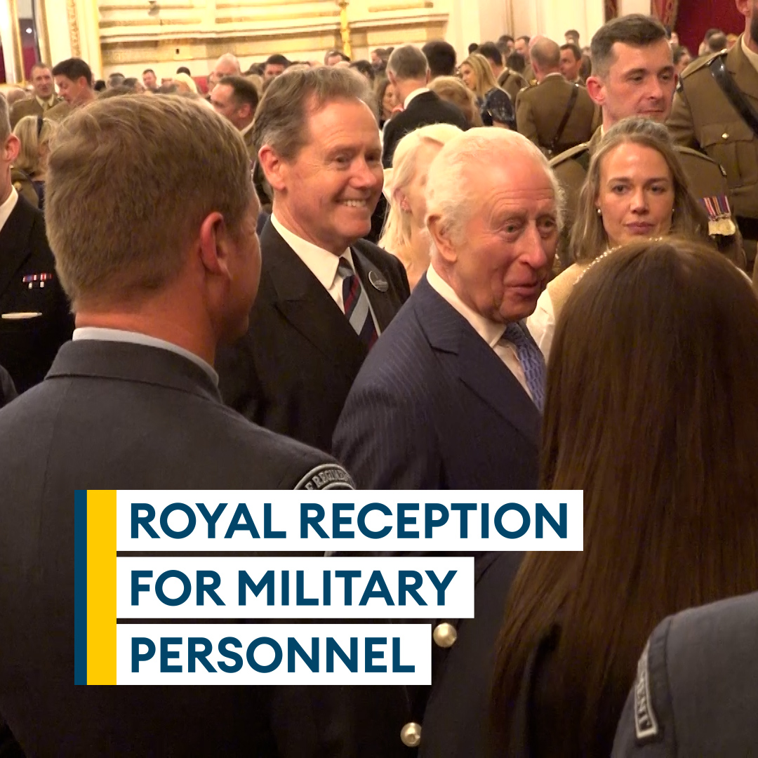 It was a right royal occasion for these military personnel👑 The King and Queen hosted special receptions at Buckingham Palace for military branches they have links to. 📺 Watch here 👇