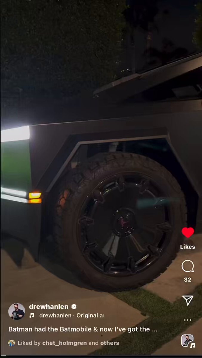 Kelly Oubre gifted his trainer Drew Hanlen a custom Cybertruck with a life size copy of his new book “Stop BSing Yourself” Insane