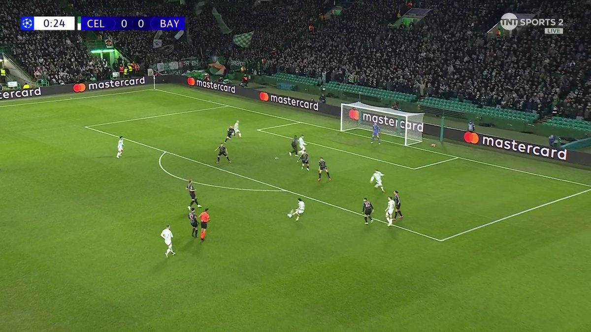 Almost a PERFECT start for Celtic - but the linesman has his flag up ❌ Niclas Kuhn cuts in and fires a brilliant shot into the back of the net after 26 seconds, but Adam Idah is in an offside position. 📺 TNT Sports &amp; discovery+ UK